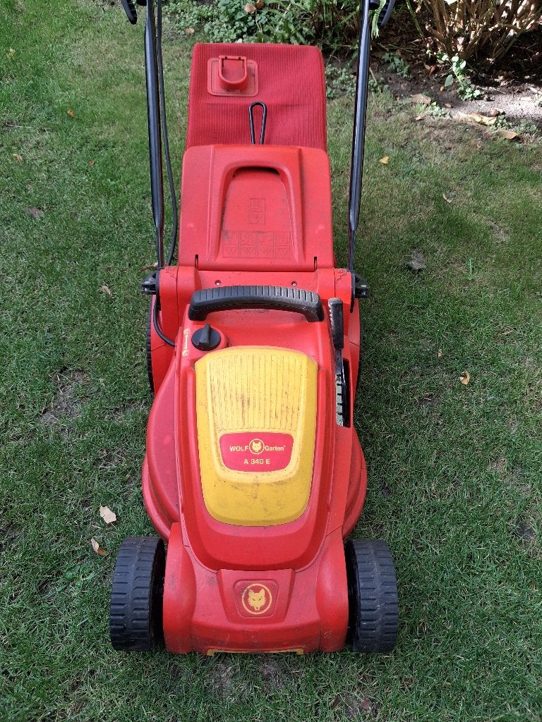 Grasmaaier Wolf A 340 E, Ophalen, Cirkelmaaier, Gebruikt, Elektrische grasmaaier
