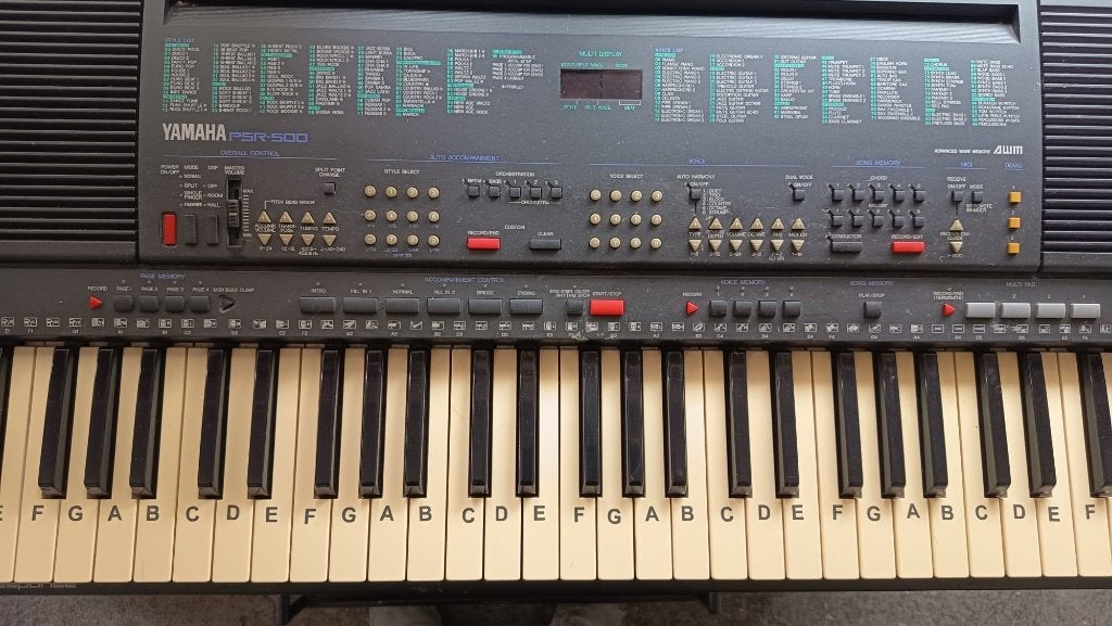 Yamaha PSR-500 Keyboard, Muziek en Instrumenten, Ophalen, Yamaha, Aanslaggevoelig, 61 toetsen