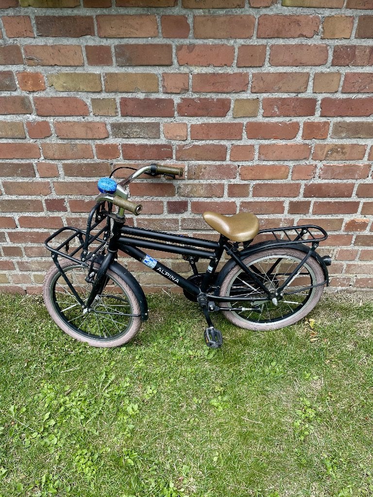 Kinderfiets Alpina cargo 18" met bagagedrageer, Fietsen en Brommers, Ophalen, Terugtraprem, Alpina Meisjesfiets, 16 tot 20 inch