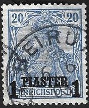1 Postzegel Levant [Duitse postkantoren in Turkije] 1900, Enlèvement ou Envoi, Empire allemand, Affranchi