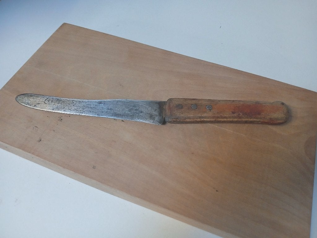 Oud keukenmes, Ophalen of Verzenden, Gebruikt, Los bestek, Keukenmes