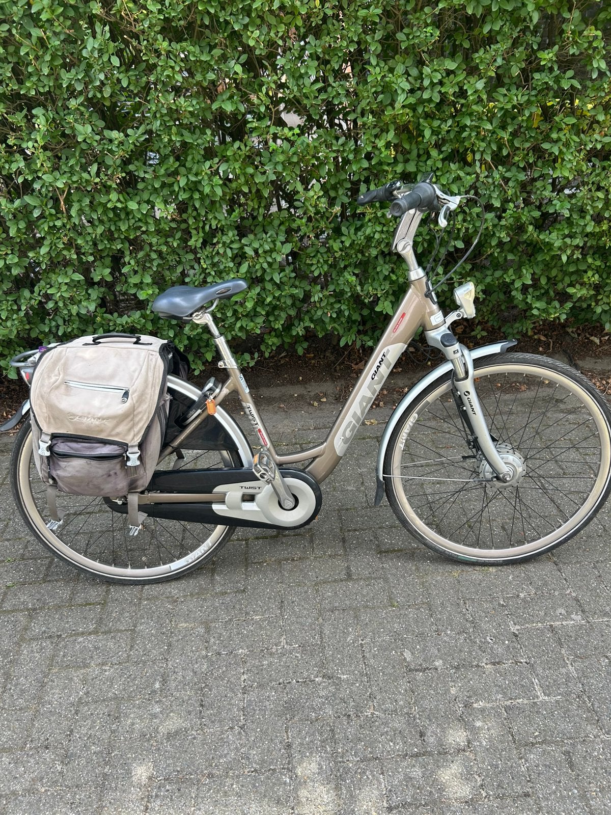 Giant elektrische fiets met dubbele batterij, Ophalen, Zo goed als nieuw, 50 km per accu of meer, Giant