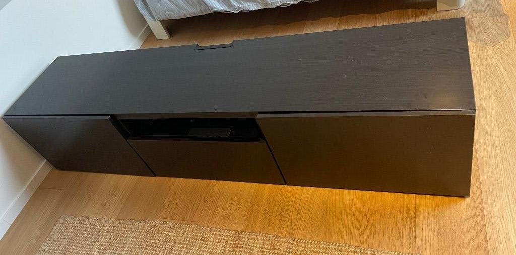 Tv meubel Besta Ikea, Ophalen, Gebruikt, 150 tot 200 cm, Minder dan 100 cm