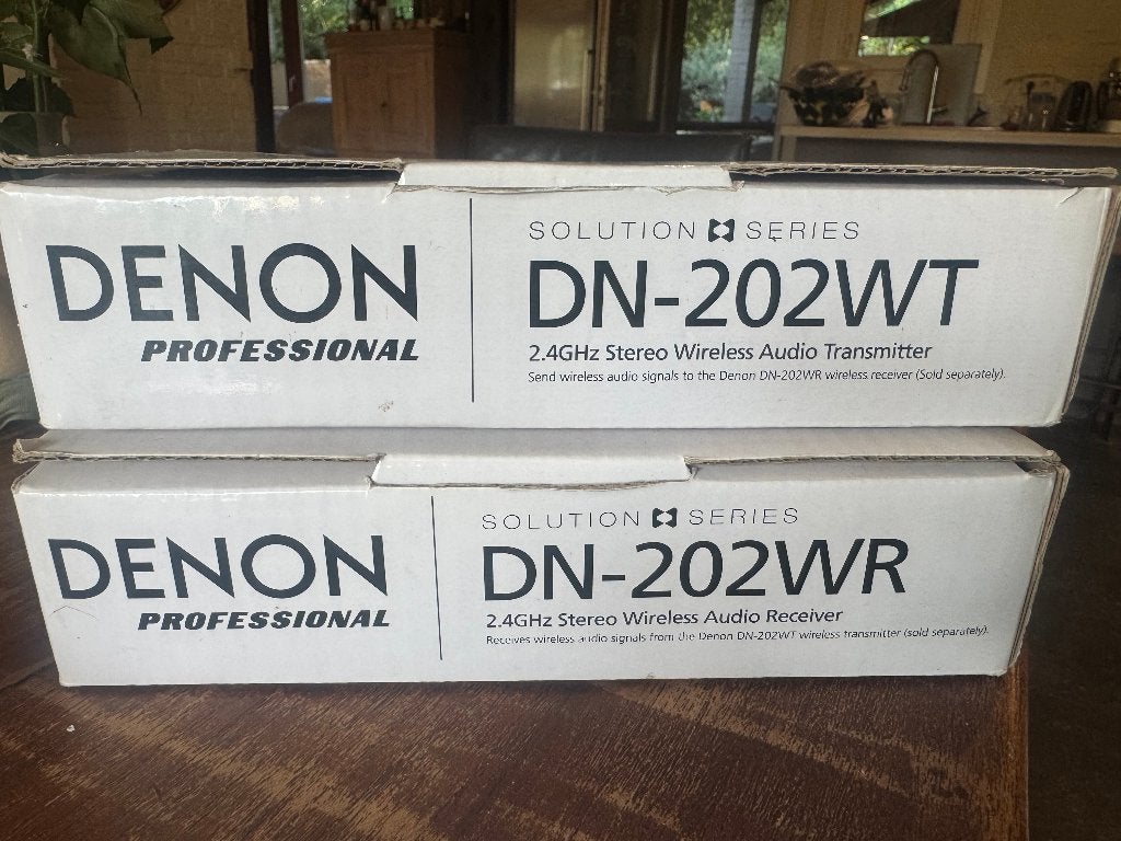 Denon Professional DN-202WT + DN-202WR draadloze audioset, Audio, Tv en Foto, Versterkers en Ontvangers, Ophalen, Zo goed als nieuw