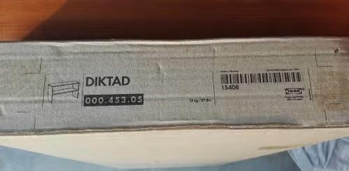 Boekenrek ikea DIKTAD nieuw nog in verpakking + WANDPLANK, Ophalen, Nieuw