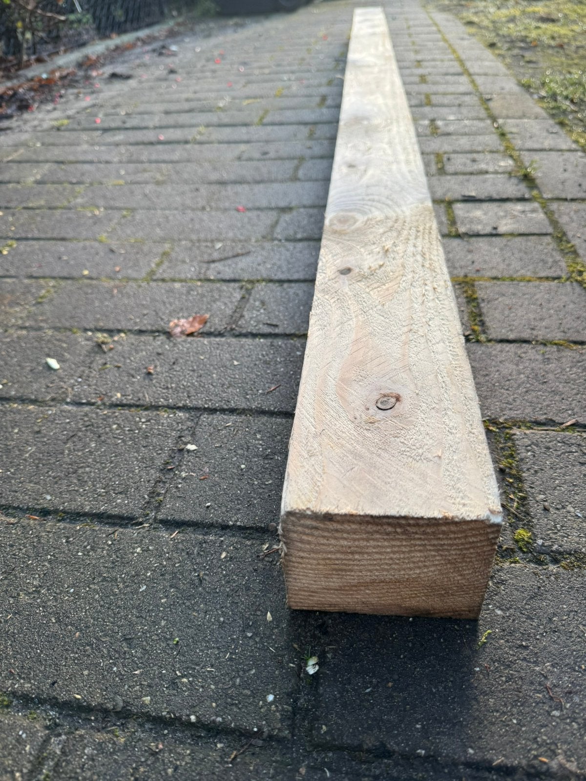 Stevige houten balken verschillende afmetingen(zie foto’s), Ophalen, Zo goed als nieuw, Balken