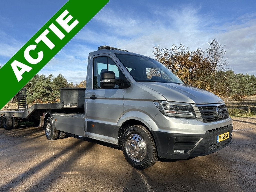Volkswagen Crafter 5T trekker BE-Combinatie incl. Veldhuizen, Autos, Camionnettes & Utilitaires, 177 ch, Argent ou Gris, Achat