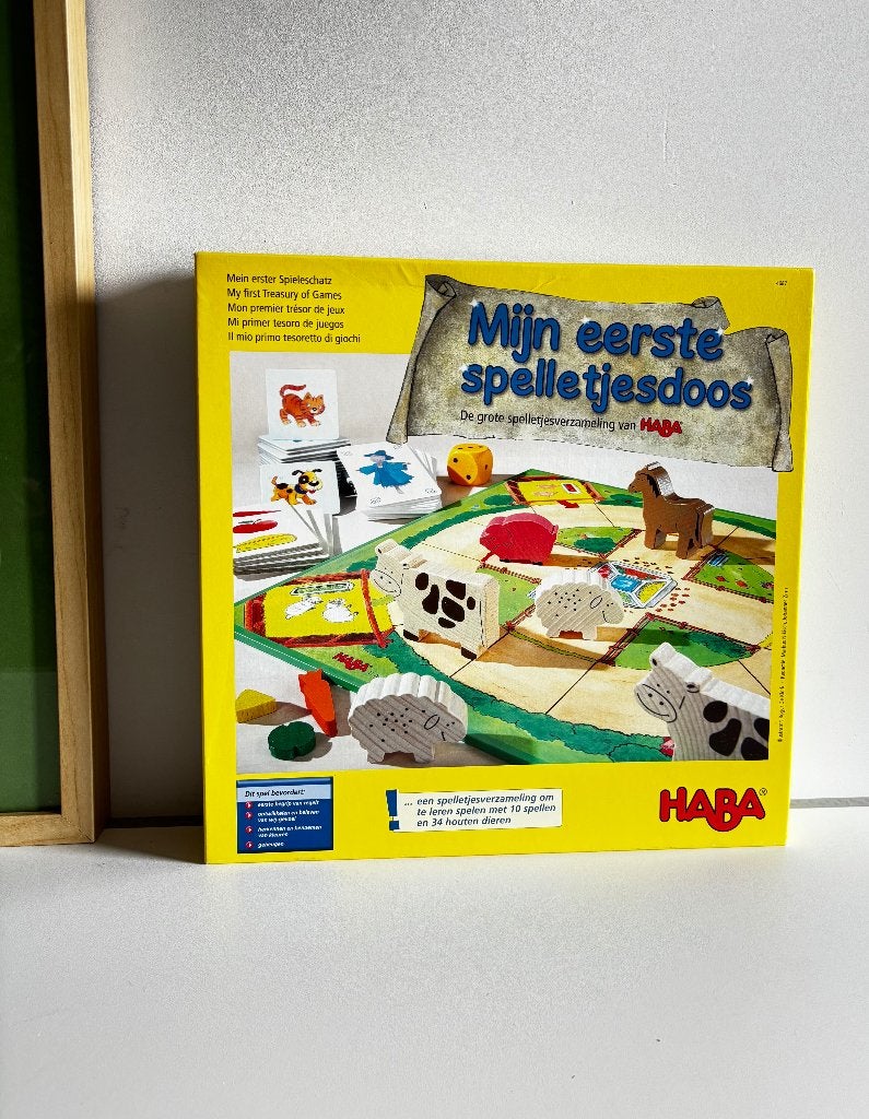 Haba ma première boîte de jeux - état neuf, Hobby & Loisirs créatifs, Enlèvement ou Envoi, Neuf, Haba
