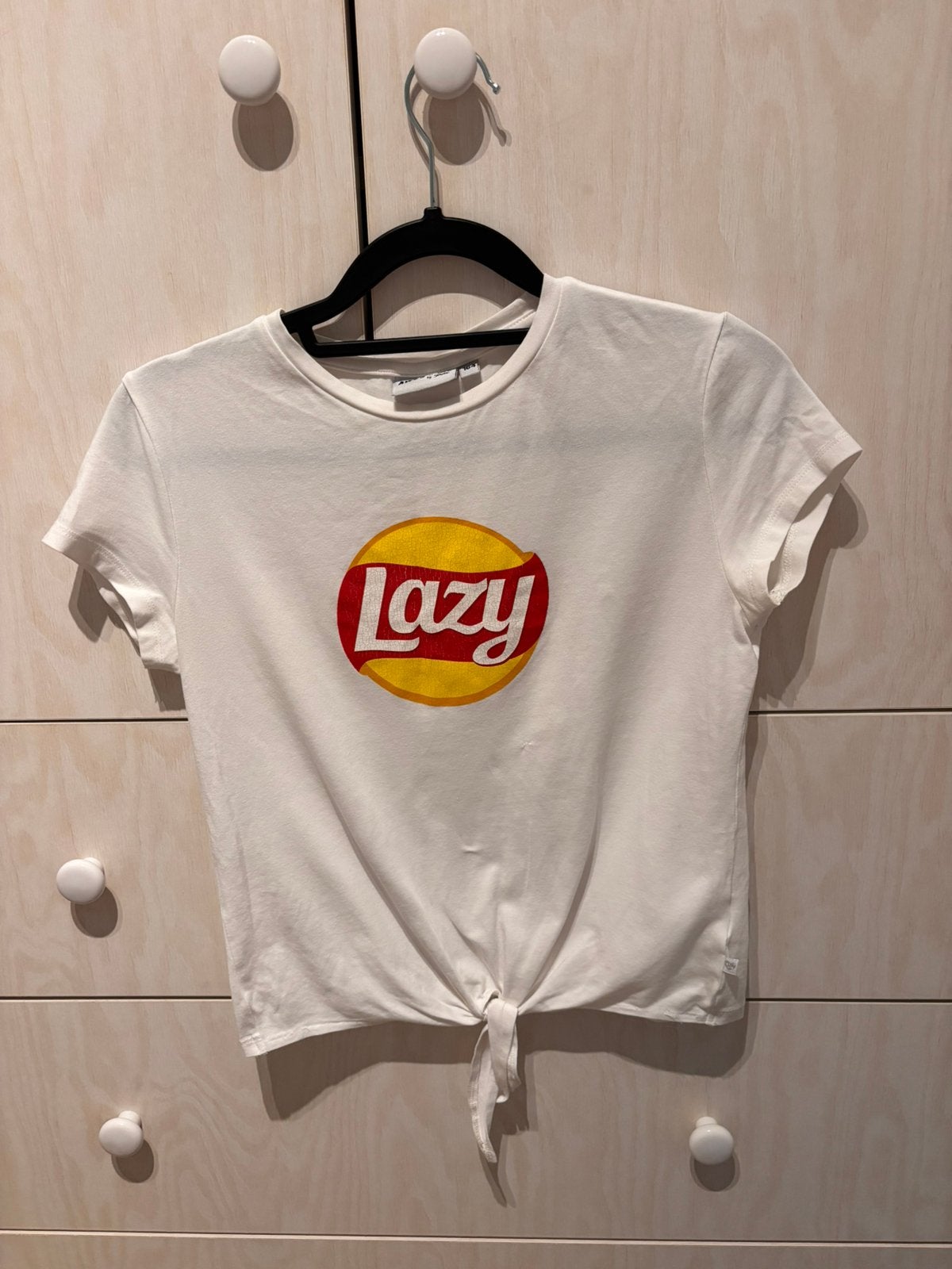 T-shirt blanc avec imprimé taille 164, Enlèvement, Utilisé, Fille, Chemise ou À manches longues