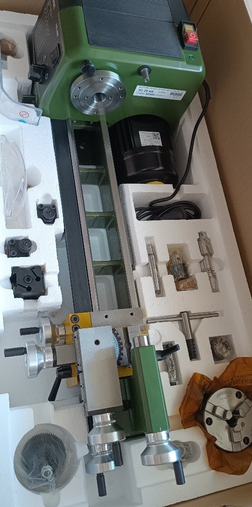 Proxxon PD 400 Tour à métaux Neuf, Doe-het-zelf en Bouw, Draaibanken, Ophalen, Nieuw, Metaaldraaibank, Minder dan 500 mm
