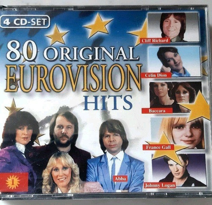 Coffret de 4 CD avec 80 tubes originaux de l'Eurovision, Enlèvement ou Envoi, Utilisé