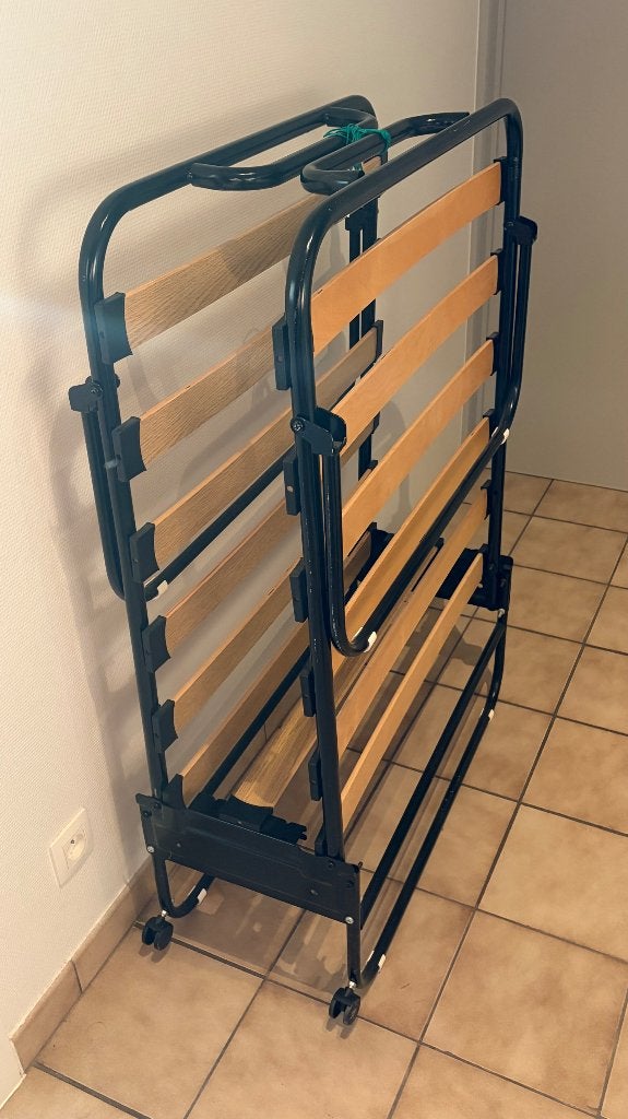 Plooi 1 persoons bed, Ophalen, Gebruikt, Eenpersoons, 80 cm