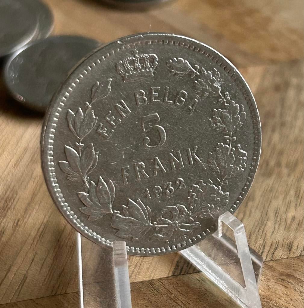 5 francs 1 Belga 1932 Flamand Une bataille, Enlèvement ou Envoi