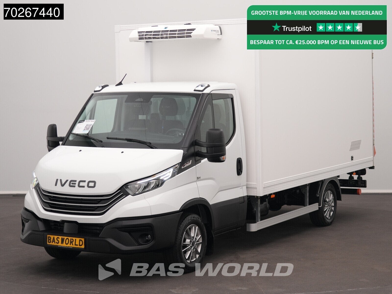 Iveco Daily 35S18 BPM VRIJ! 3.0L Laadklep Koelwagen Vriezer, Automaat, Stof, Euro 6, 4 cilinders