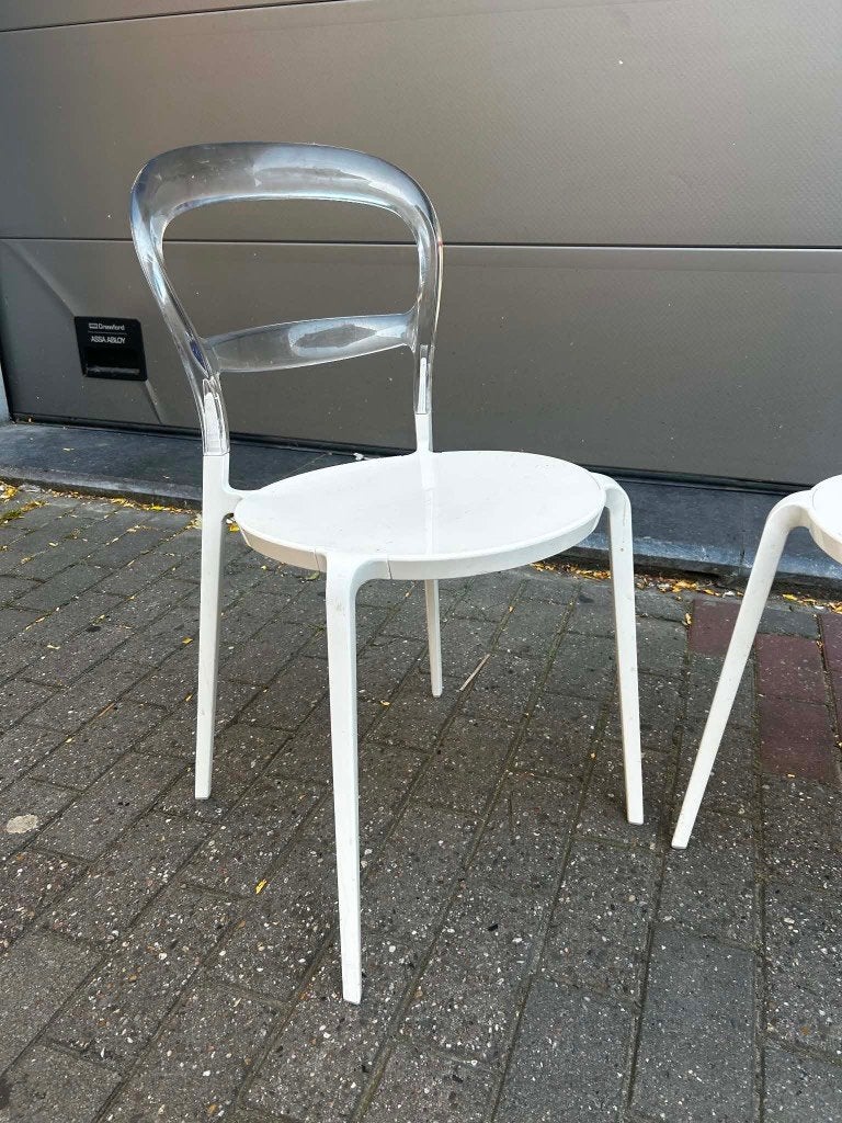Chaises Wien de Calligari, Enlèvement, Utilisé, Blanc, Deux