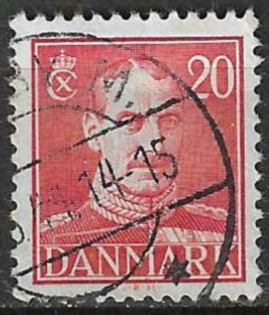 Danemark 1943/1946 - Yvert 284 - Roi Christian X (ST), Timbres & Monnaies, Timbres | Europe | Scandinavie, Envoi, Danemark, Affranchi