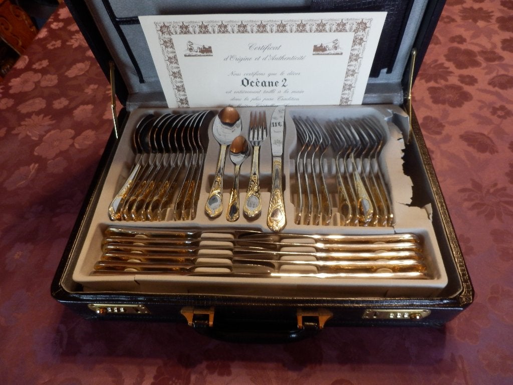 (37) - Set de couverts Solingen bestecke, Maison & Meubles, Cuisine | Couverts, Comme neuf, Set de couverts, Inox ou Chrome, Autres marques