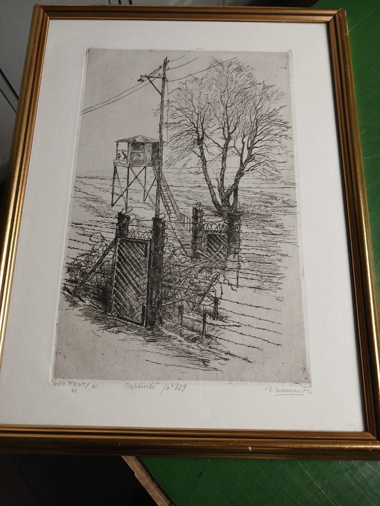 Camp de prisonniers d'Ets Désiré Naeyaert, Enlèvement ou Envoi, Eau-forte, Numéroté