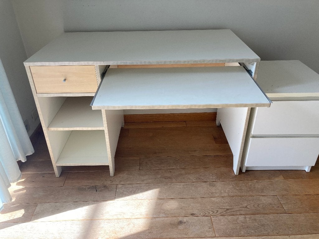 Bureau + caisson de rangement – vente rapid, Enlèvement, Utilisé