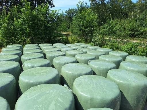 Hooi in grote bollen gewikkeld met plastic, Dieren en Toebehoren, Paarden en Pony's | Overige Paardenspullen, Ophalen, Nieuw, Overige disciplines
