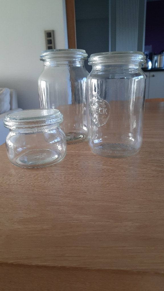 weck potten, Ophalen, Gebruikt