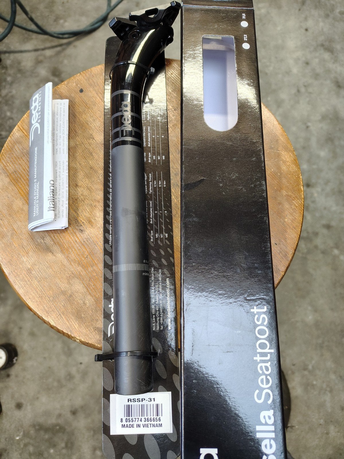 Deda RS Carbon zadelpen 31,6, Fietsen en Brommers, Ophalen, Carbon