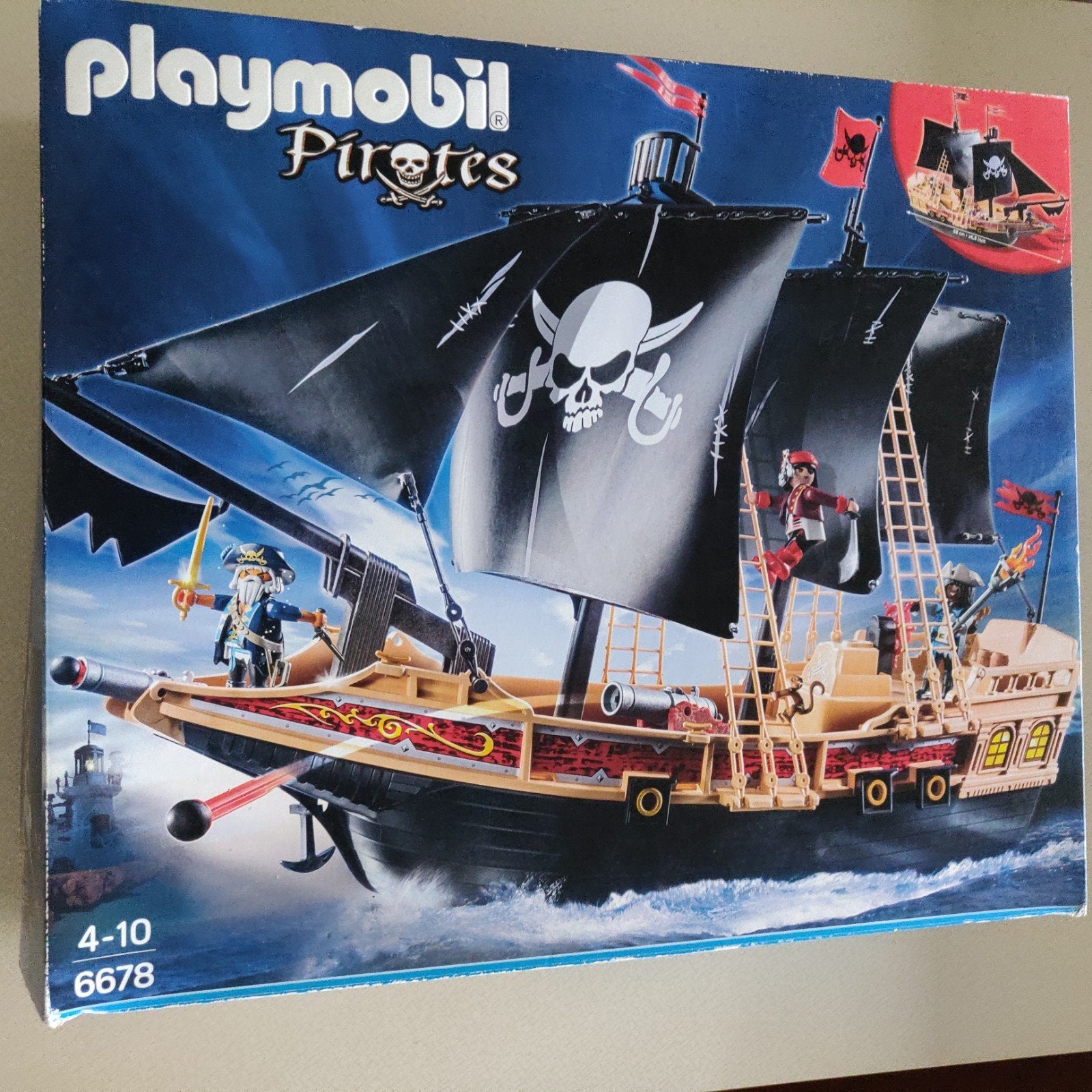 Playmobil 6678 Piratenschip, Kinderen en Baby's, Pirates, Complete set, Ophalen of Verzenden, Zo goed als nieuw
