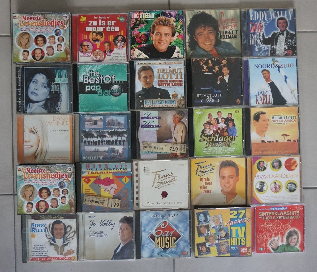 Lot CD's (vooral Vlaamse schlagermuziek, foute muziek), Enlèvement, Utilisé, Schlager, Album