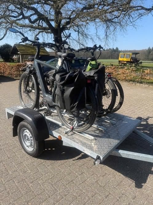 Aanhangwagentje voor 4 fietsen, Fietsen en Brommers, Fietsaccessoires | Aanhangwagens en Karren, Ophalen, Zo goed als nieuw, Overige typen