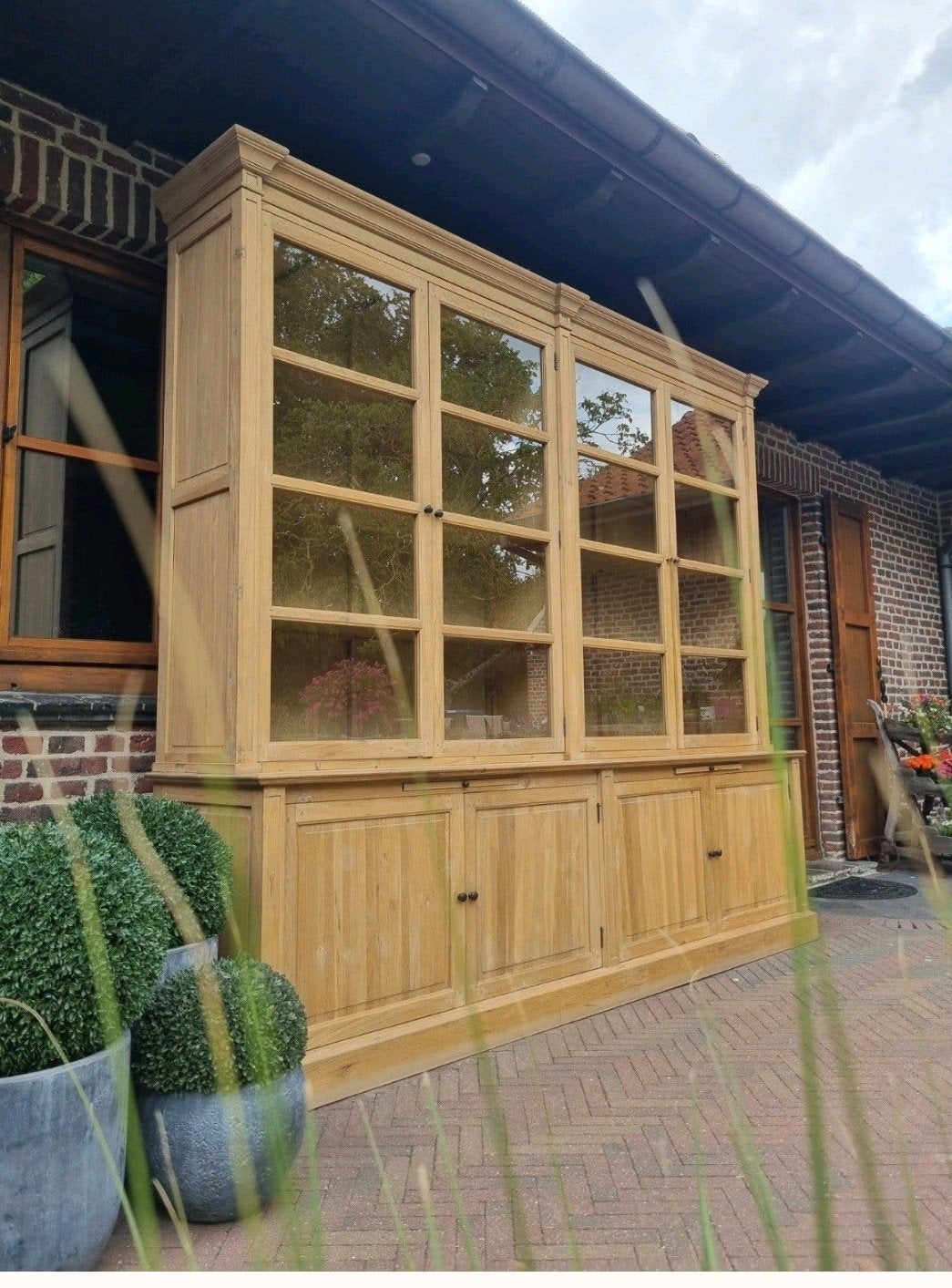 buffet/vitrine en chêne ART :