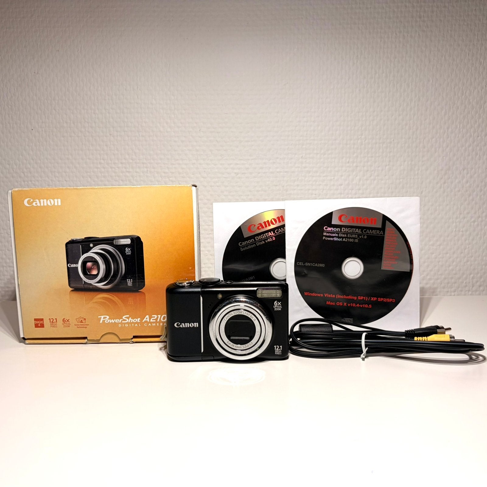 Canon PowerShot A2100 IS - Compleet in doos, Audio, Tv en Foto, Gebruikt, Canon, Ophalen of Verzenden, Compactcamera