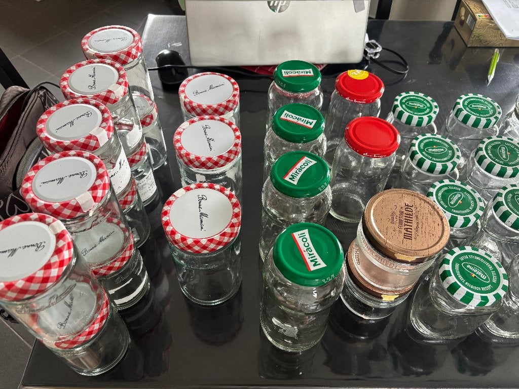 Lot de bocaux (+ de 50), Maison & Meubles, Enlèvement, Comme neuf, Verre