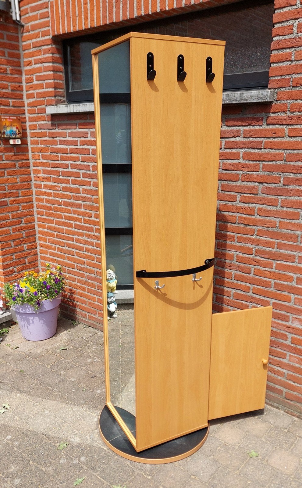 Armoire d'entrée pivotante avec miroir, nombreux porte-mante, Maison & Meubles, Armoires | Autre, Enlèvement