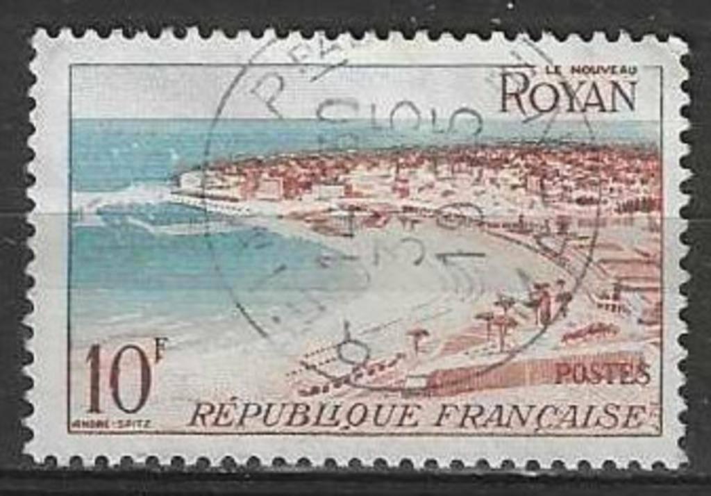 Frankrijk 1954 - Yvert 978 - Toerisme - Royan (ST), Verzenden, Gestempeld