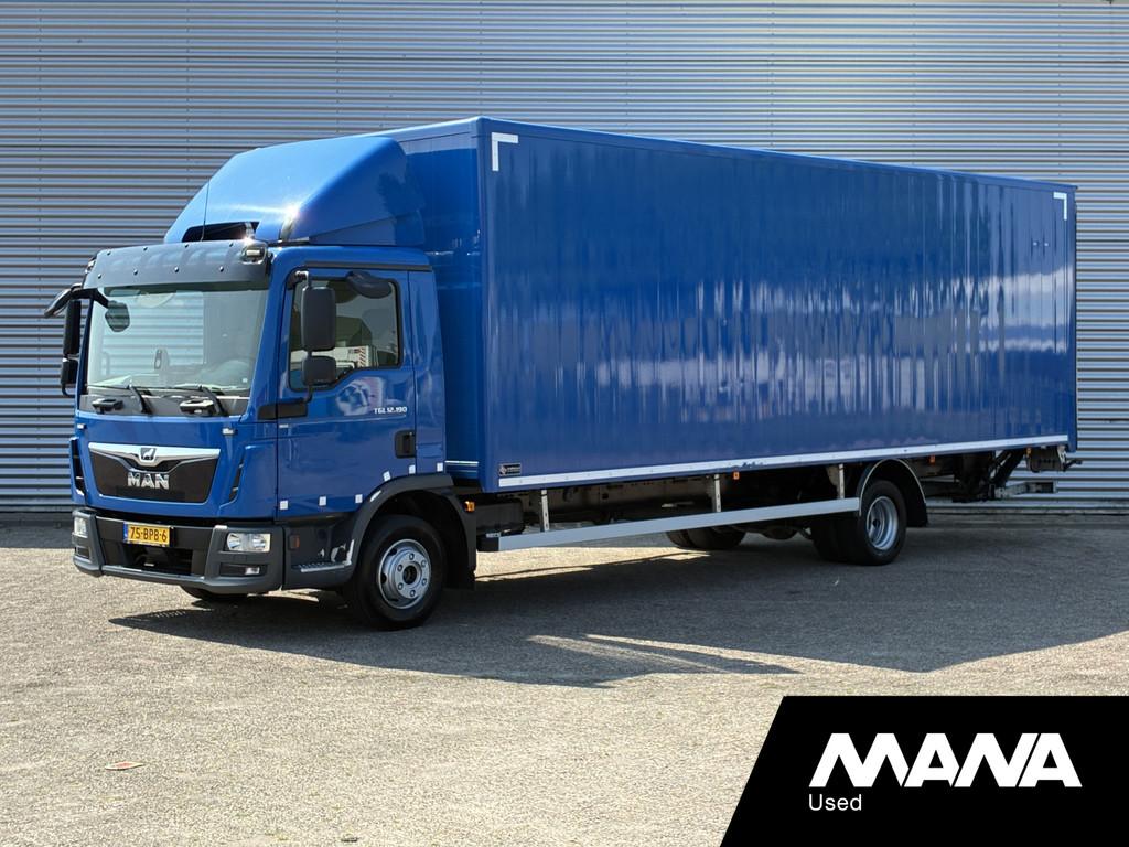 MAN TGL 12.190 BL Automaat Laadklep 1500kg Bakwagen (800 x 2, Auto's, Vrachtwagens, Automaat, Euro 6, Blauw, MAN