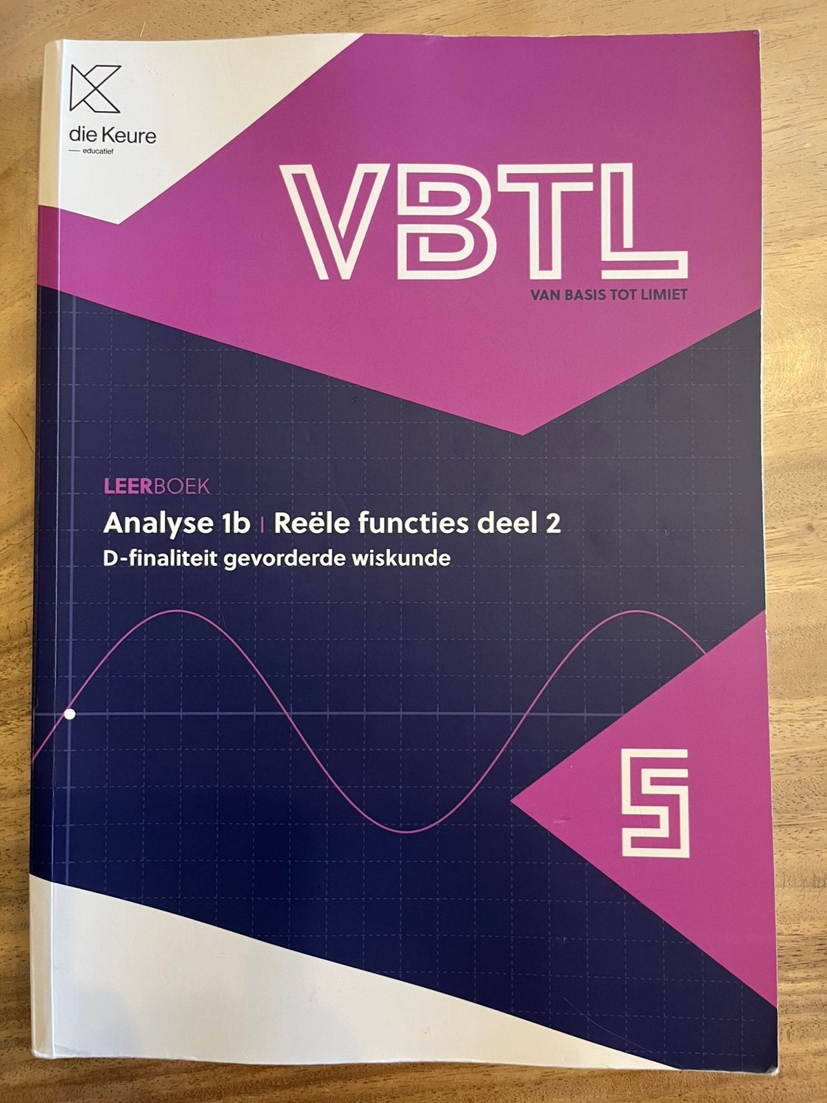 VBTL 5 - leerboek Analyse 1b: reële functies deel 2, Ophalen, Zo goed als nieuw, ASO, Wiskunde A