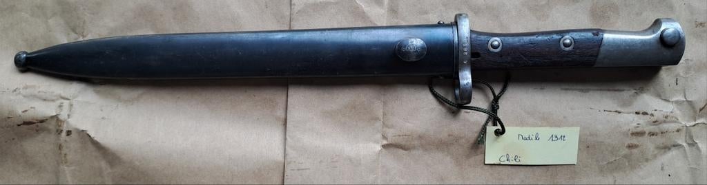 Baionnette chilienne Modèle 1912, Verzamelen, Militaria | Algemeen, Ophalen of Verzenden