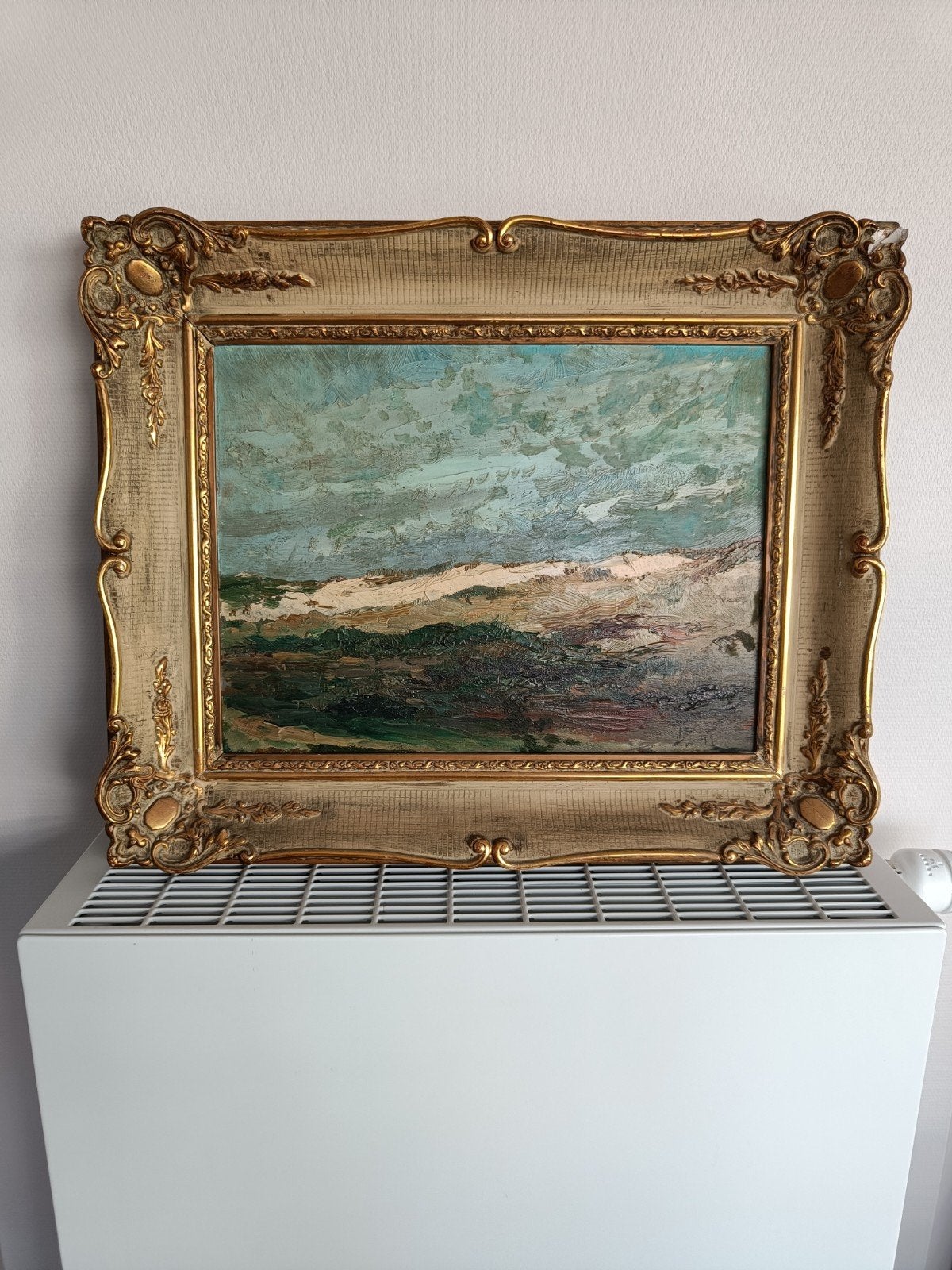 Willem Bataille olie 1913, Enlèvement, Daté, Panneau