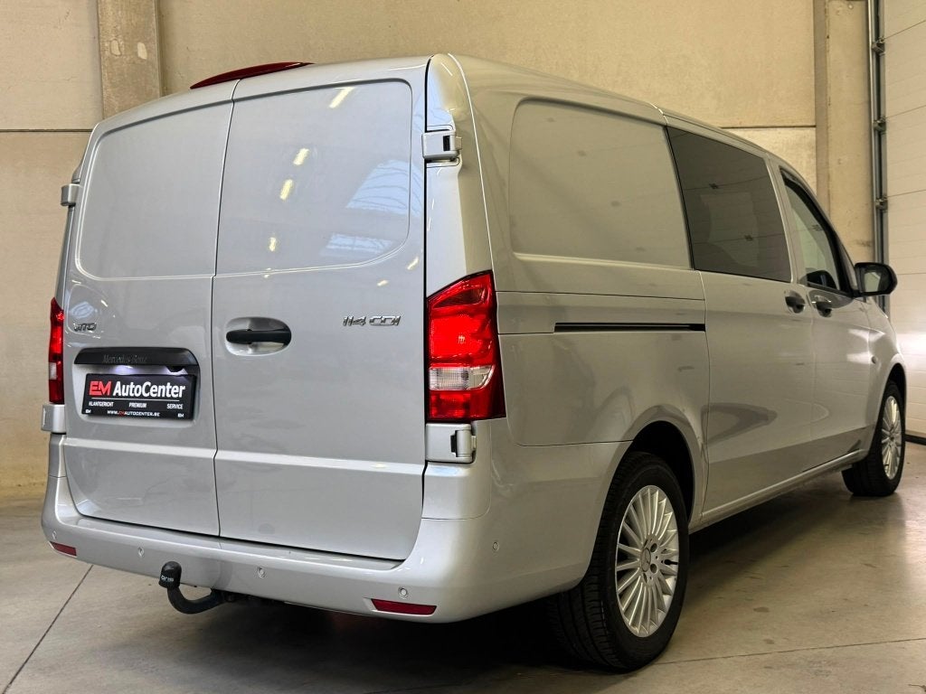 Mercedes Vito L2 DubbelCab 5pl Automaat 9G-CAM-CarPlay-Trekh, Autos, Mercedes-Benz, Argent ou Gris, Achat, Euro 6, Entreprise