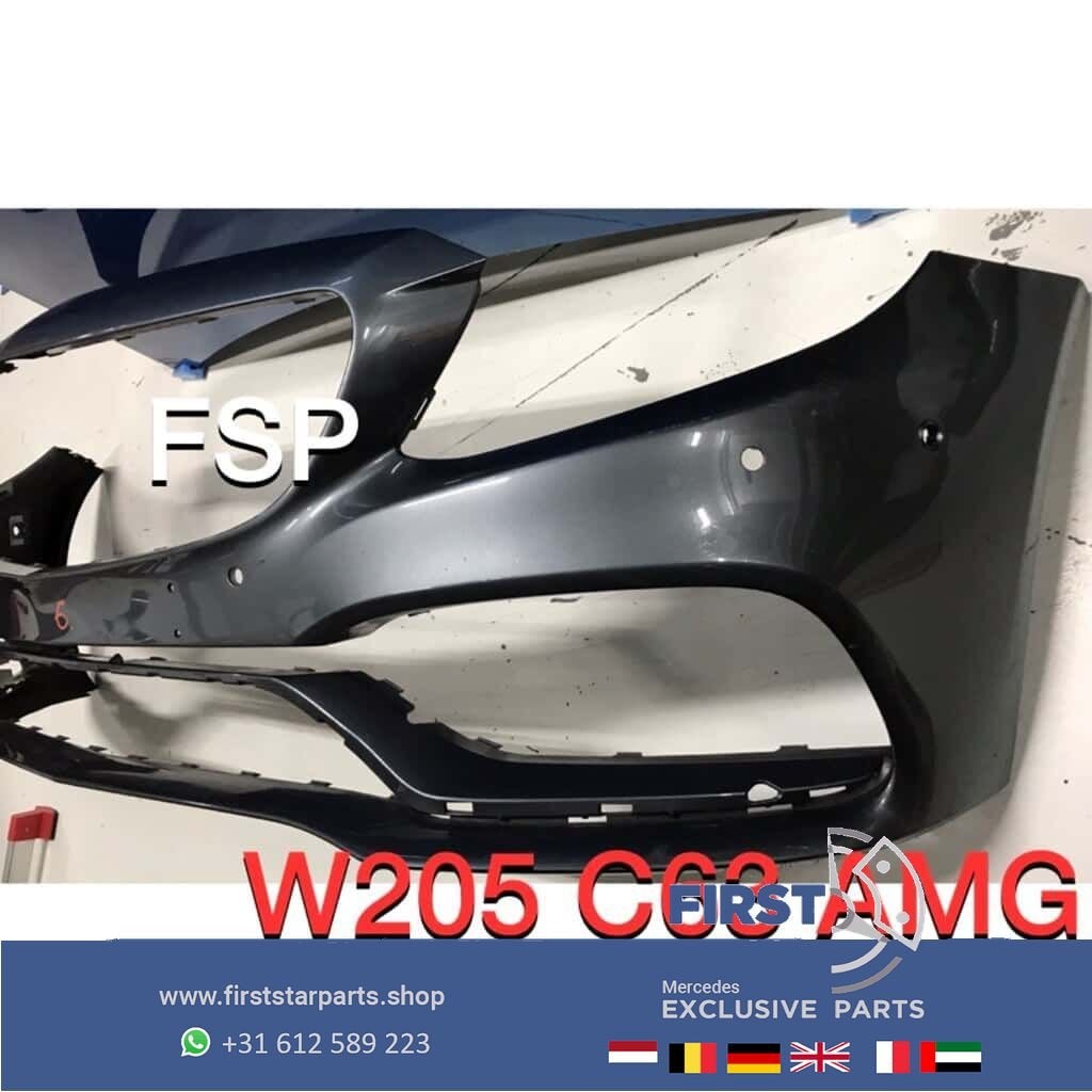 W205 C63 AMG Voorbumper C Klasse 2014-2019 bumper 63 AMG C20, Utilisé, -, Avant, -