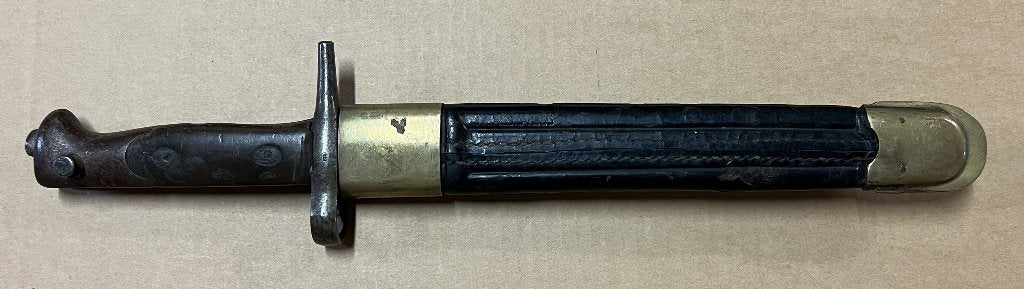 Italian M1870/91 Mannlicher-Carcano Bayonet in Scabbard, Collections, Enlèvement ou Envoi, Autres, Couteau ou Poignard