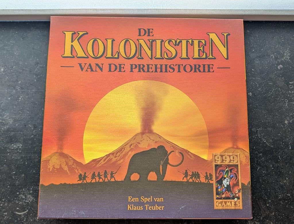 De kolonisten van de prehistorie, Hobby en Vrije tijd, Drie of vier spelers, Ophalen of Verzenden, Zo goed als nieuw, 999 Games