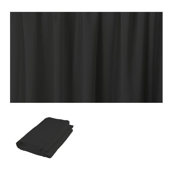 NOUVELLE TOILE DE THÉÂTRE, NOIRE6 M DE LARGE, 3 M DE HAUT, Enlèvement ou Envoi, Neuf, Lumières, Commande sonore