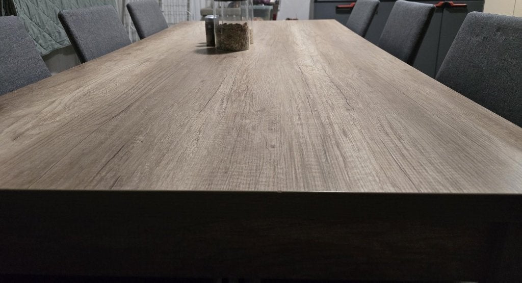 Dining Table for 6 with Chairs, Ophalen, Overige materialen, 50 tot 100 cm, Zo goed als nieuw
