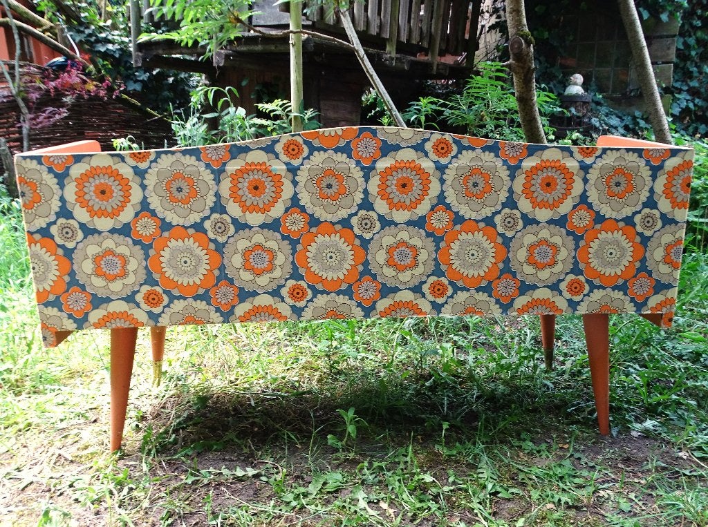Retro-kastje (winkeltje voor kinderen), Huis en Inrichting, Kasten | Dressoirs, Ophalen, Gebruikt, 100 tot 150 cm, 25 tot 50 cm