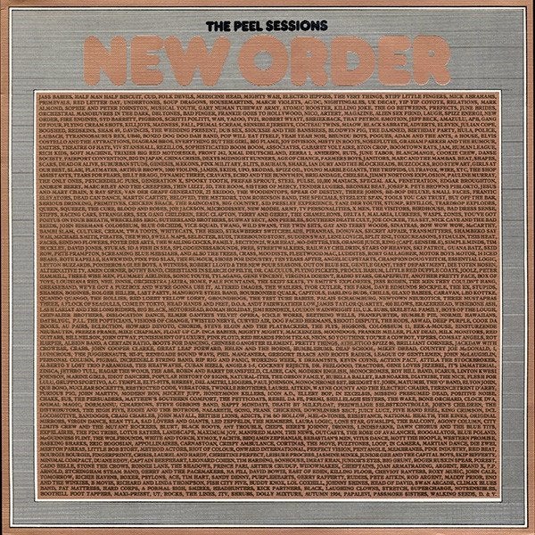 Nouvel ordre - The Peel Sessions, 12 pouces, Enlèvement ou Envoi, Autres types, Housse de protection extérieure