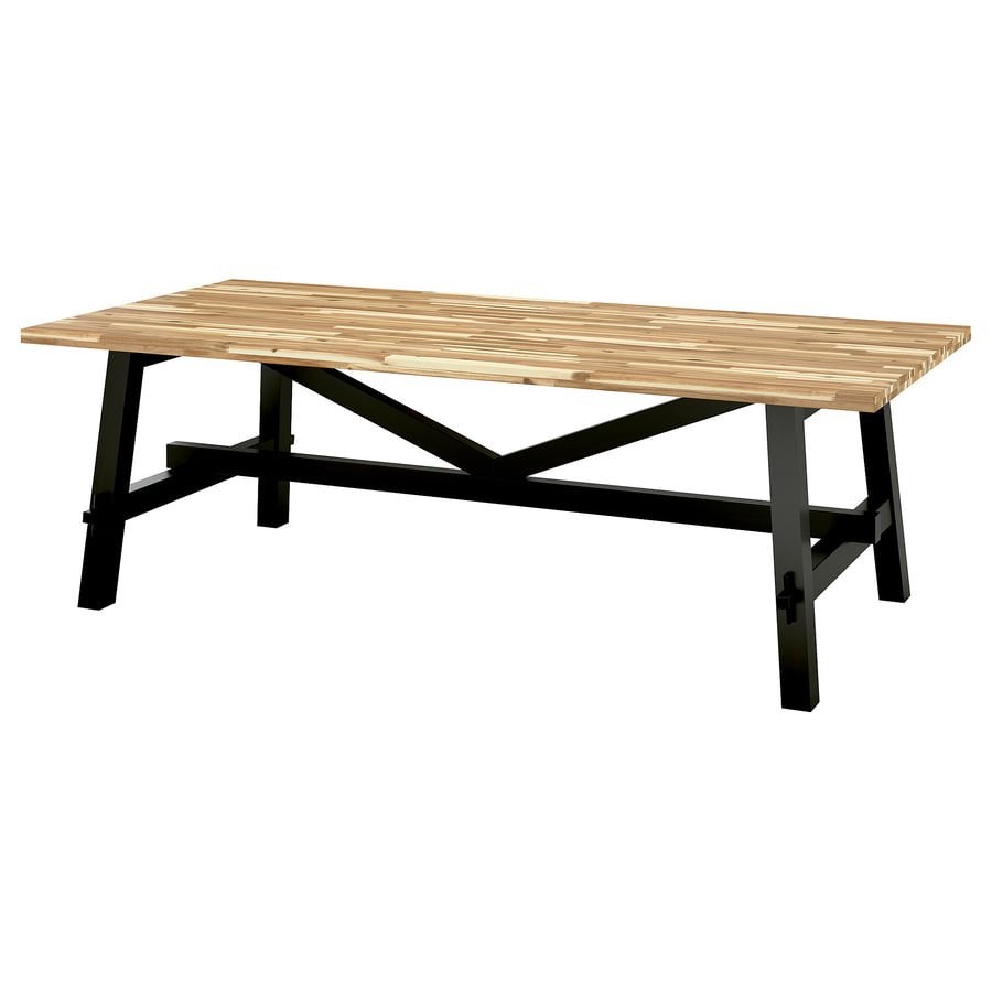 Skogsta eetkamertafel ikea, Huis en Inrichting, Ophalen, Zo goed als nieuw, Vijf personen of meer, Rechthoekig
