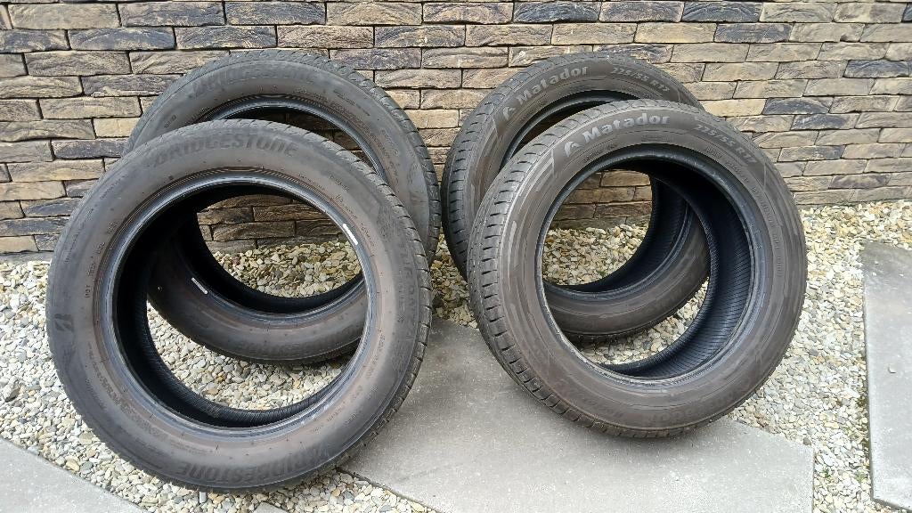 Autobanden Matador en Bridgestone, Ophalen, Gebruikt, 255 mm, Winterbanden