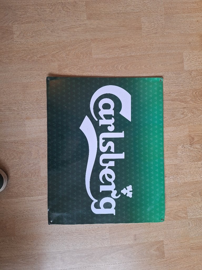 Carlsberg: reclamebord, Collections, Enlèvement, Utilisé, Panneau publicitaire