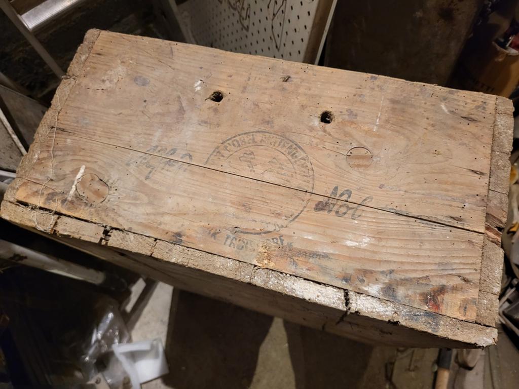 Caisse bois vide pionnier, Allemagne 2WW, Enlèvement